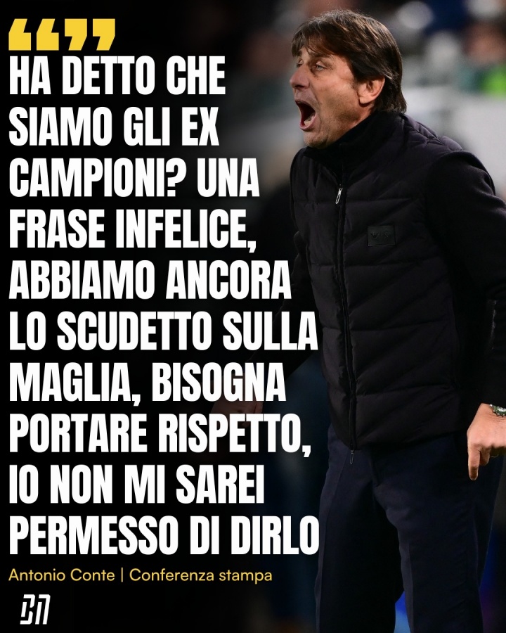 开云体育官网-斯帕莱蒂称拿波里是前冠军?孔蒂回击:这话当然不妥,他必须尊重